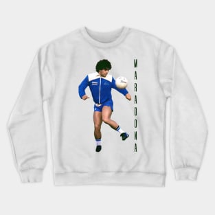 Diego Maradona / 80s style fan art Crewneck Sweatshirt